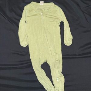 Kate Quinn Sage Green Bamboo Footie Sleeper
